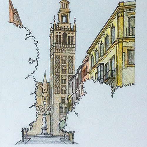 Sevilla, Spanje, Tekening